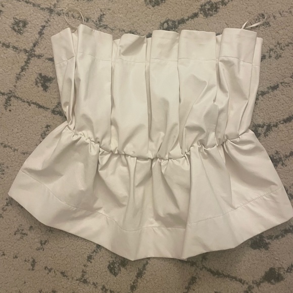 TCEC Alamont Faux Leather Strapless Top - Picture 3 of 6